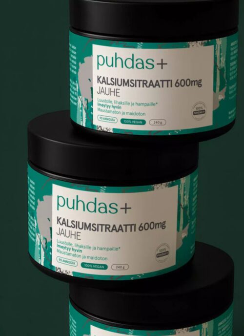 Puhdas+ Kaltsiumtsitraat 600mg 240g