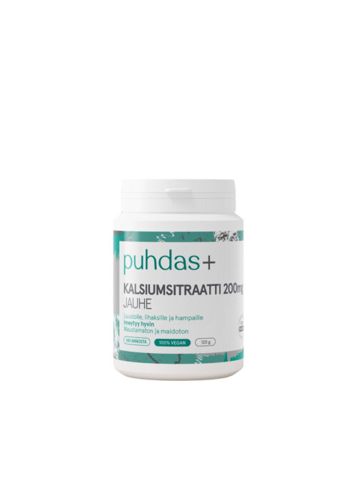 Kaltsiumtsitraadi pulber 200 mg 120 g