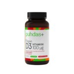 Puhdas+ Vegan D3 vitamiin 100 µg 60 kapslit