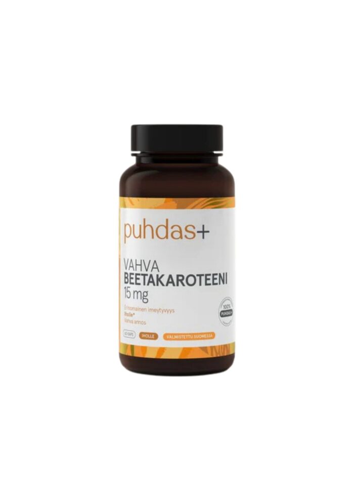 Puhdas+ Beetakaroteen 15 mg, 60 kapslit